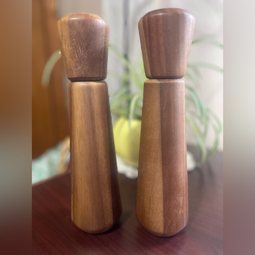 Wooden Salt and Pepper Shakers